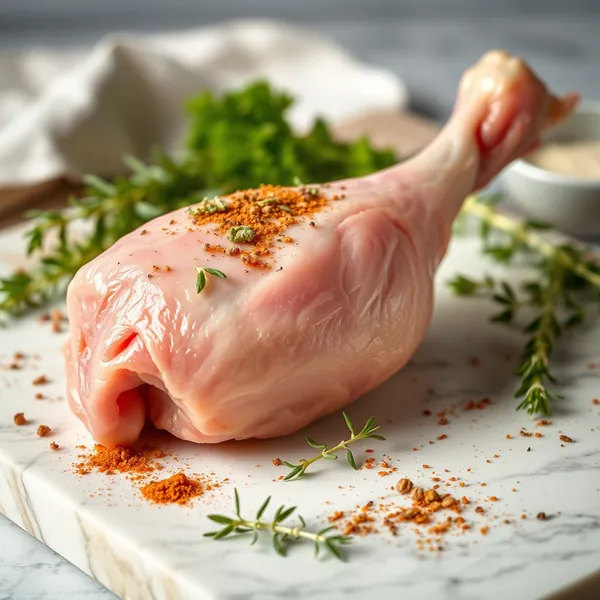 Raw Goose Drumstick