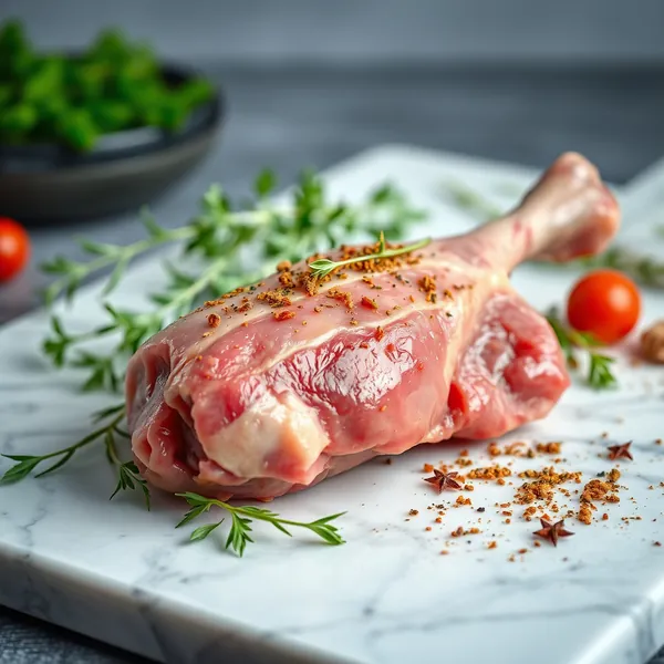 Raw Lamb Drumstick