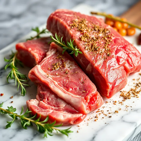 Raw Lamb Short Ribs