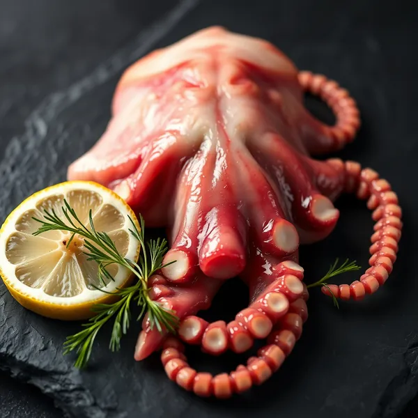 Raw Octopus Steak