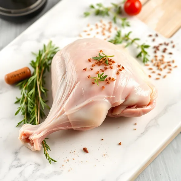 Raw Quail Thigh