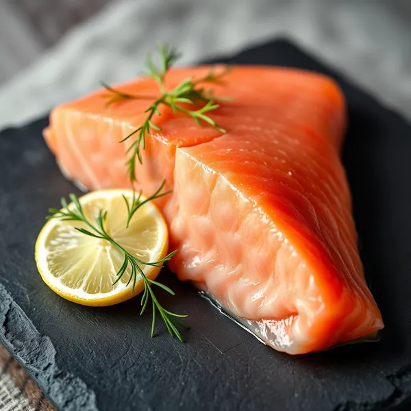 Raw Salmon Meat