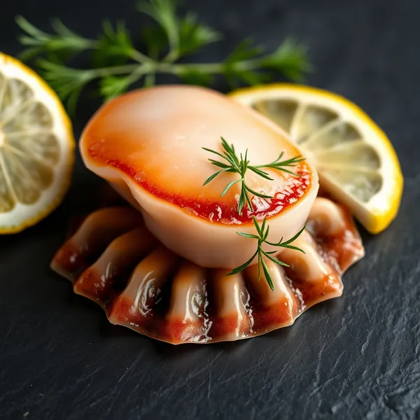 Tentáculos de Scallop Crudos