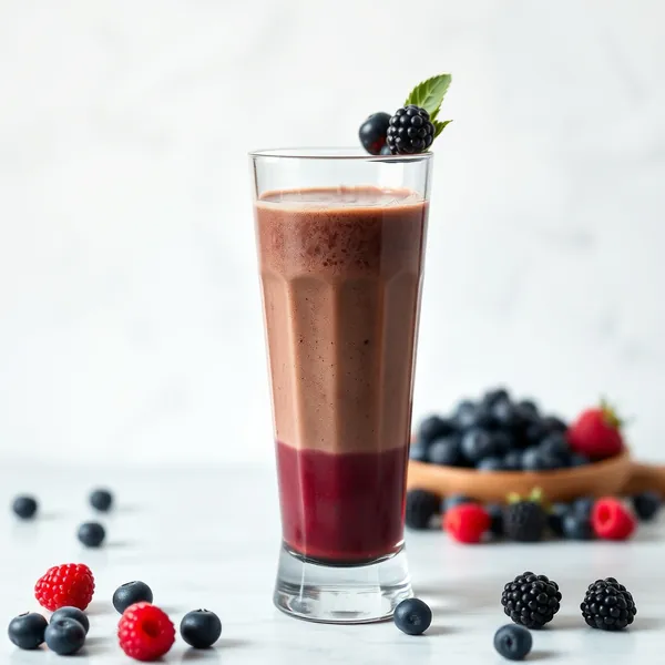Smoothie Refrescante de Açaí e Café Frio