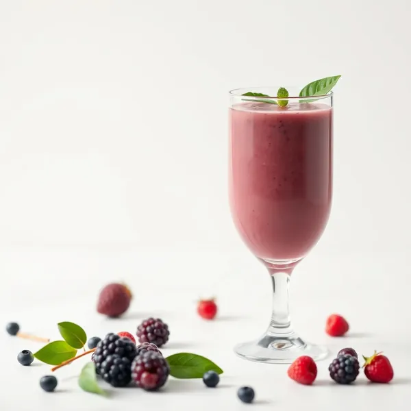 Smoothie Refrescante de Acai y Leche de Guisante