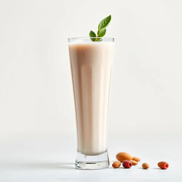 Smoothie Refrescante de Manteiga de Amendoim e Leite de Pistache