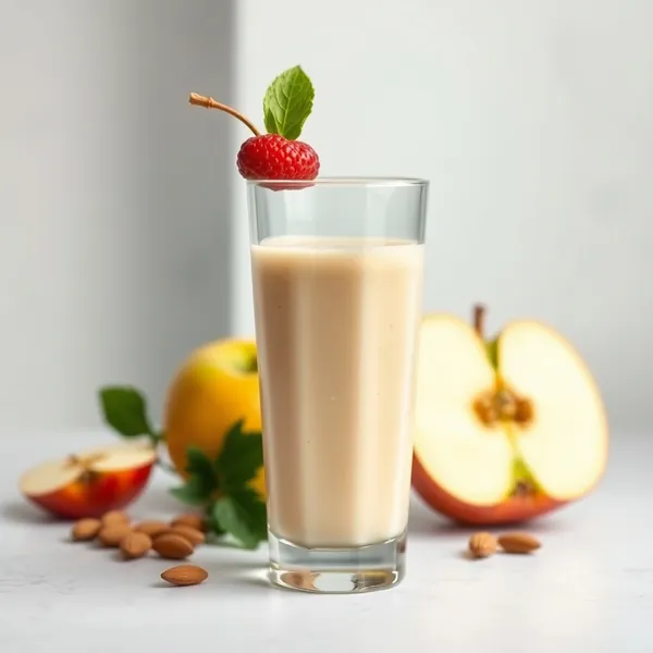 Smoothie Refrescante de Maçã e Leite de Amêndoa