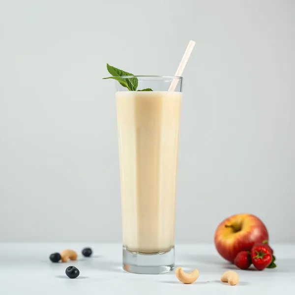 Smoothie Refrescante de Maçã e Leite de Caju