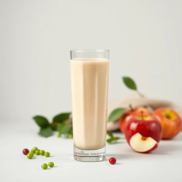 Erfrischender Apfel-Erbsen-Milch-Smoothie