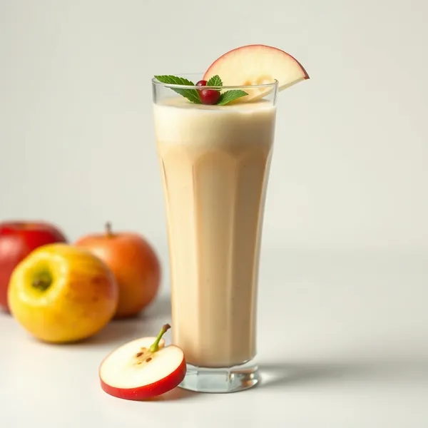 Smoothie Refrescante de Manzana y Leche de Arroz