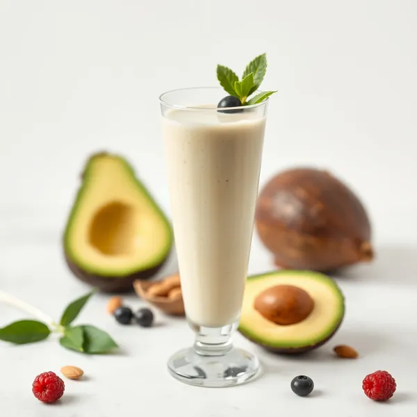 Refreshing Avocado Almond Coconut Milk Smoothie