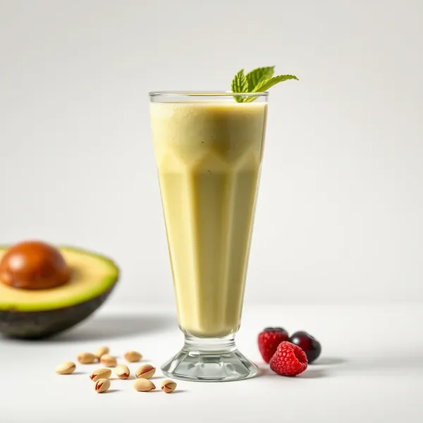 Erfrischender Avocado-Pistazien-Milch-Smoothie