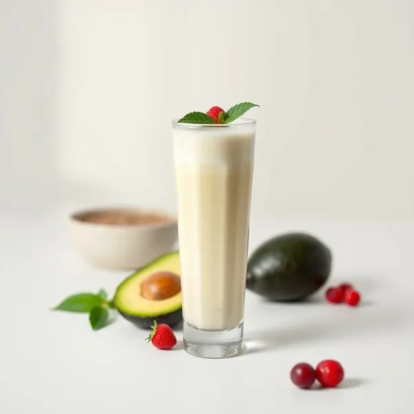 Smoothie Rafraîchissant à l'Avocat et au Lait de Riz