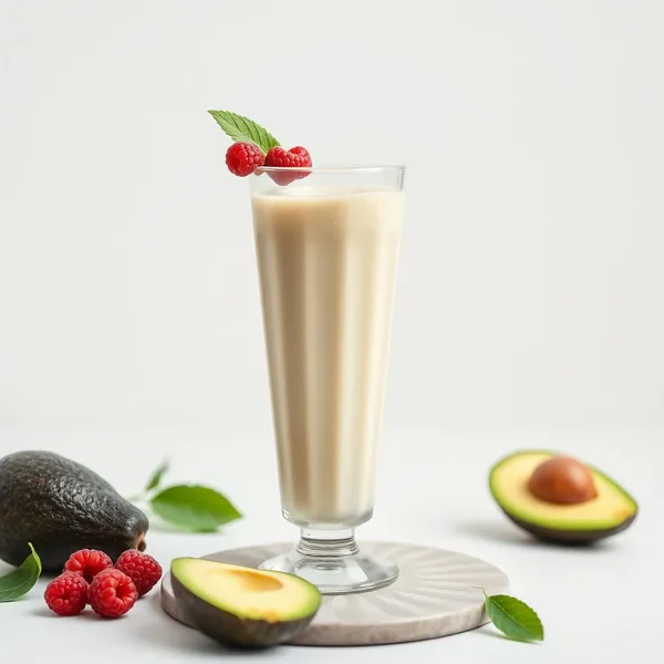 Smoothie Rafraîchissant à l'Avocat et au Lait d'Épeautre