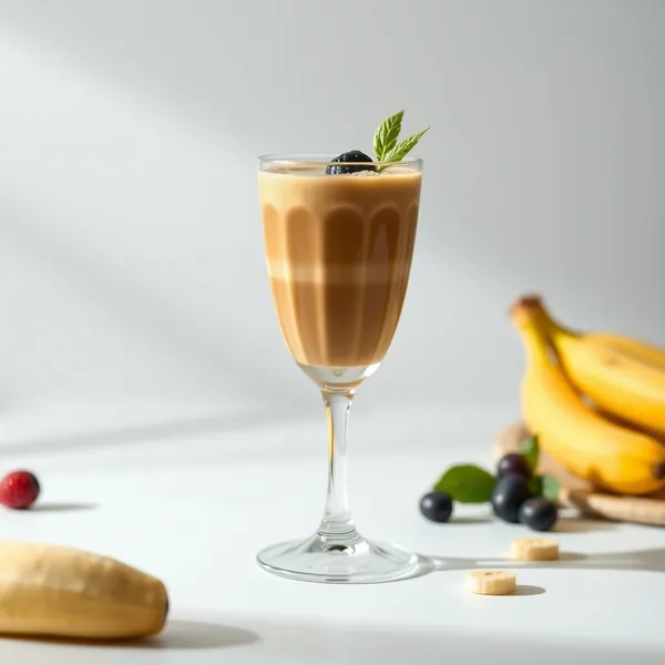 Smoothie Rafraîchissant à la Banane et au Café Froid