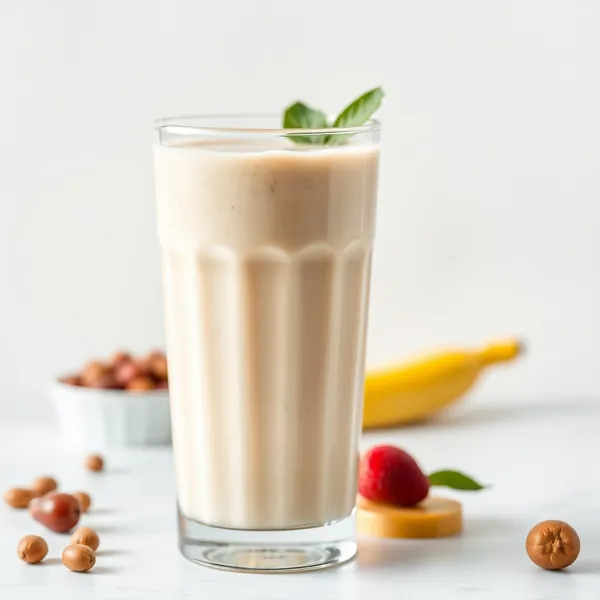Refreshing Banana Hazelnut Milk Smoothie