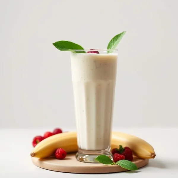 Smoothie Rafraîchissant à la Banane et au Lait de Riz