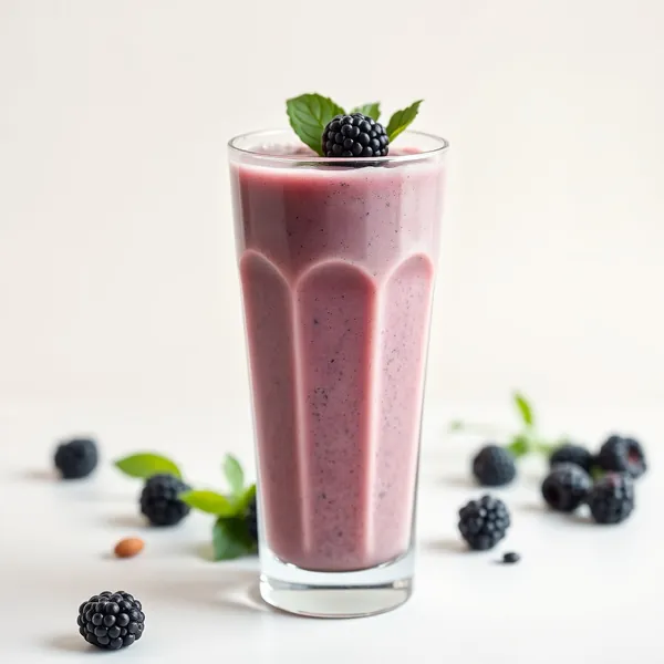 Smoothie Refrescante de Amora e Leite de Amêndoas