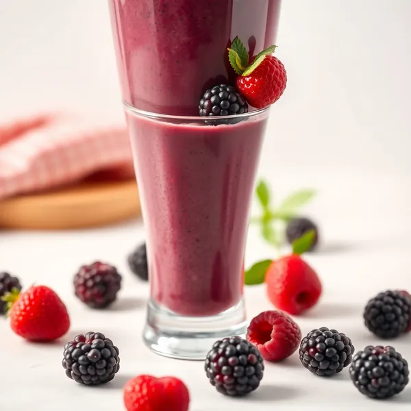 Refreshing Blackberry Hemp Milk Smoothie