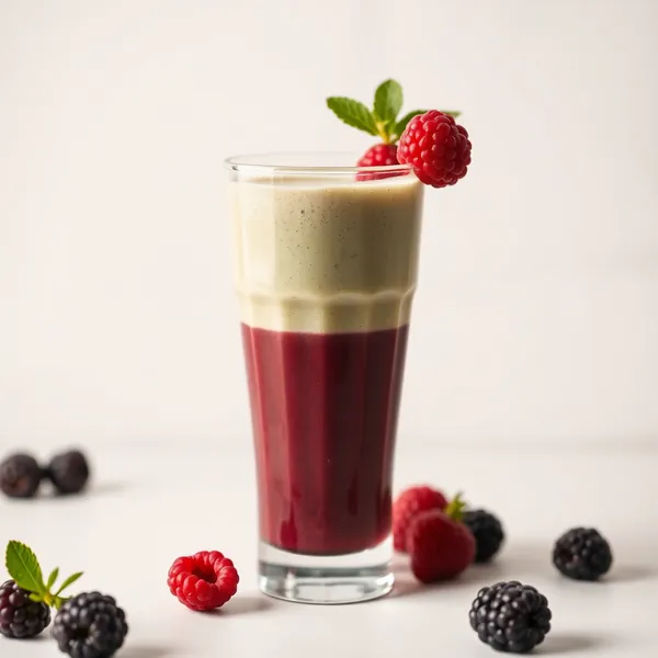 Refreshing Blackberry Matcha Tea Smoothie