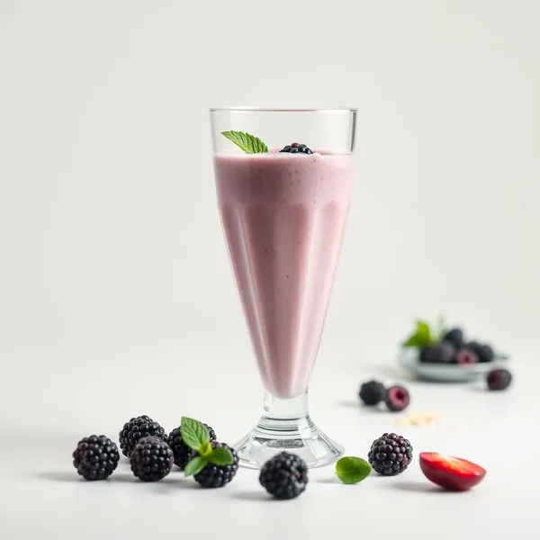 Smoothie Rafraîchissant de Mûre et Lait d'Avoine