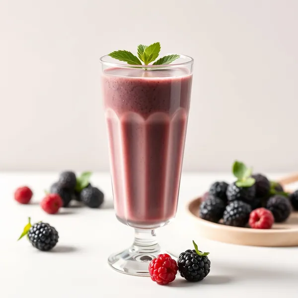 Refreshing Blackberry Spelt Milk Smoothie