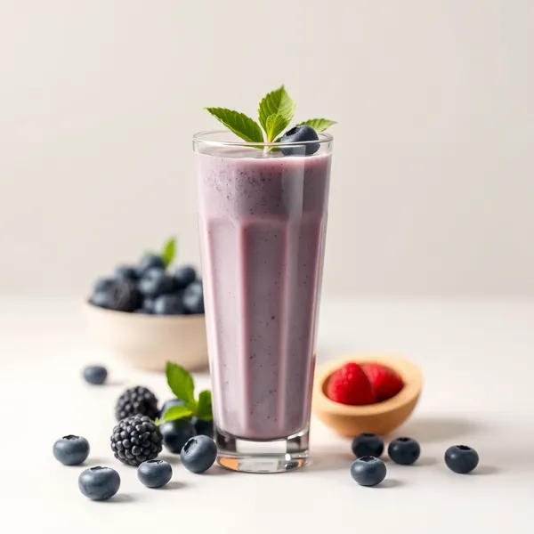 Refreshing Blueberry Hemp Milk Smoothie
