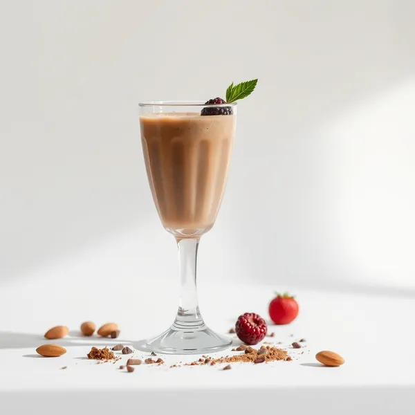 Smoothie Refrescante de Cacau e Leite de Amêndoas