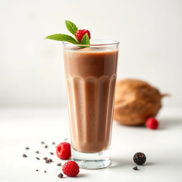 Smoothie Rafraîchissant au Cacao et Eau de Coco