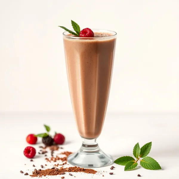 Smoothie Rafraîchissant au Cacao et au Lait de Riz