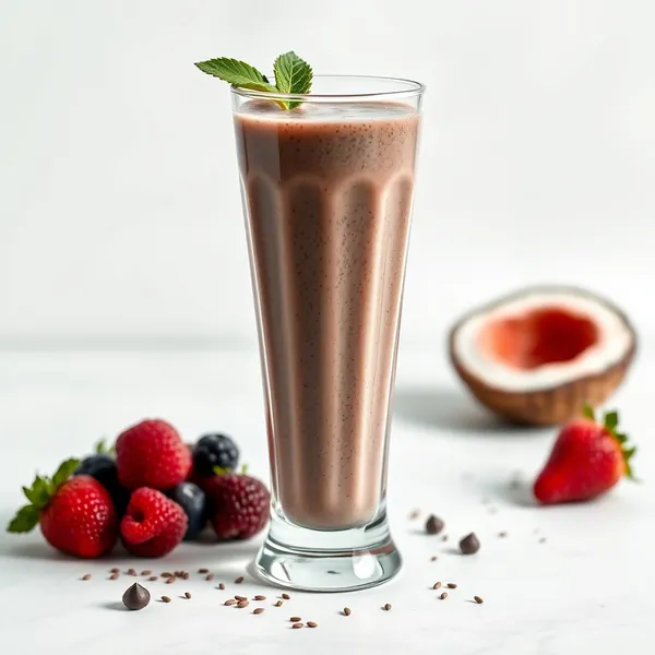 Smoothie Rafraîchissant aux Graines de Chia et Eau de Coco