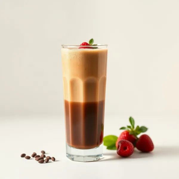 Smoothie Rafraîchissant aux Graines de Chia et Café Froid