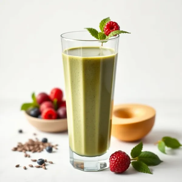 Refreshing Chia Seed Matcha Tea Smoothie