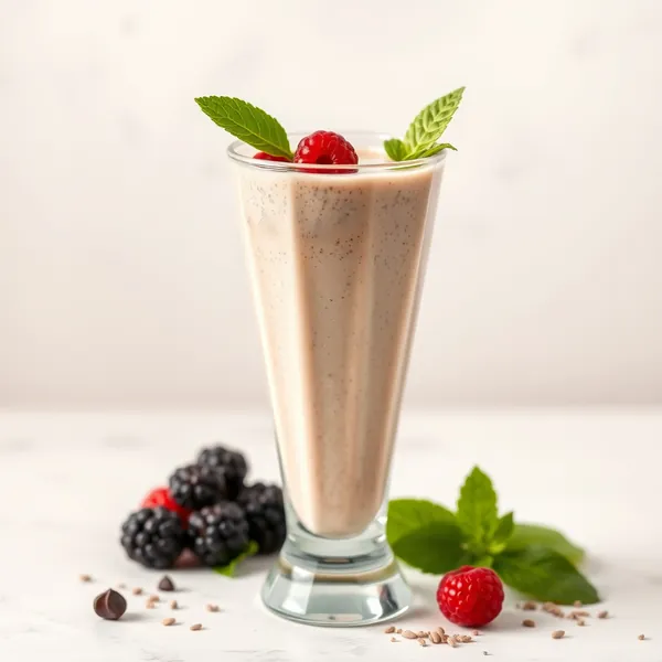 Batido Refrescante de Leche de Arroz y Semillas de Chía