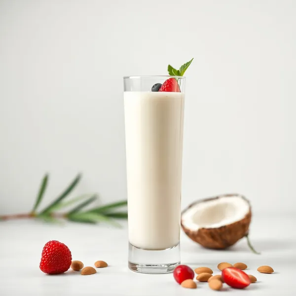 Batido Refrescante de Coco e Amêndoa
