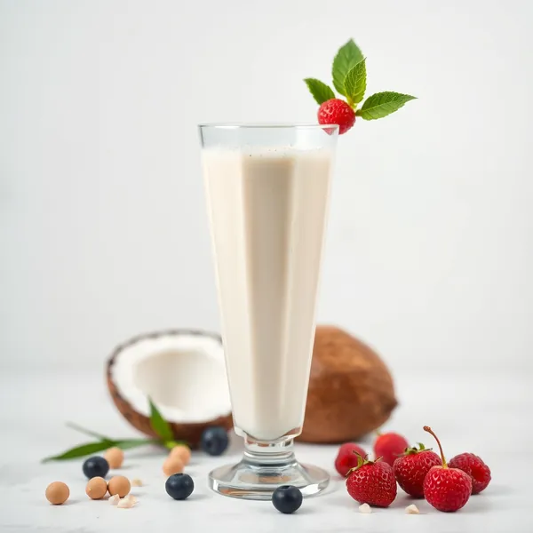 Erfrischender Kokos-Macadamia-Milch-Smoothie