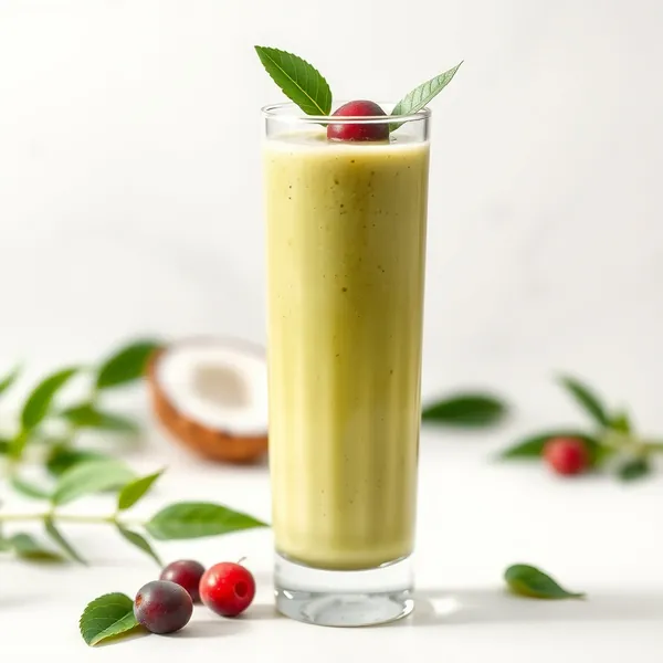 Smoothie Rafraîchissant au Coco et Matcha
