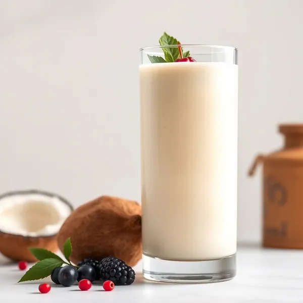 Smoothie Rinfrescante al Latte di Cocco e Spelta