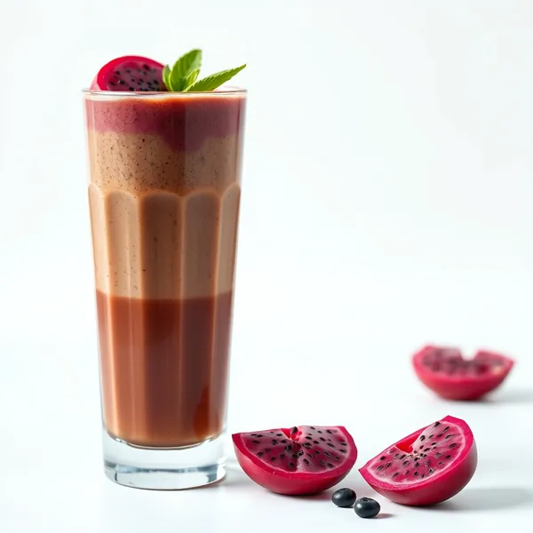 Smoothie Rafraîchissant de Fruit Dragon et Café Froid