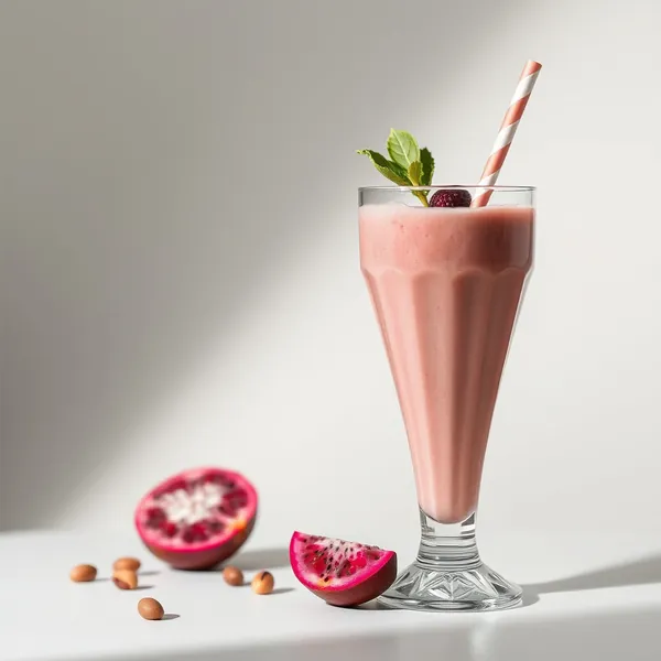Refreshing Dragonfruit Hazelnut Milk Smoothie