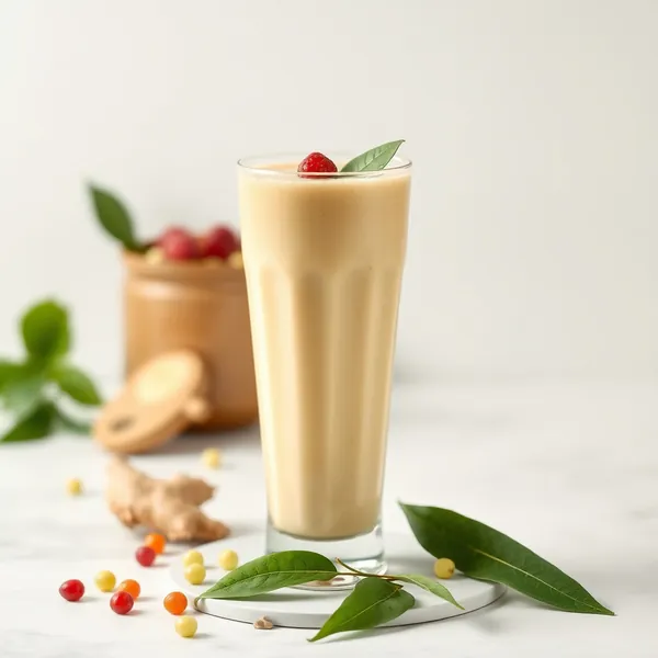Smoothie Rafraîchissant au Gingembre et au Lait de Pois