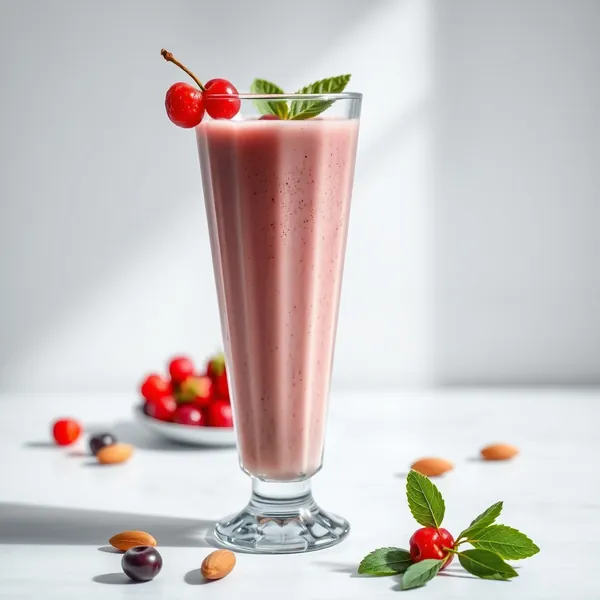 Smoothie Refrescante de Baya Goji e Leite de Amêndoa