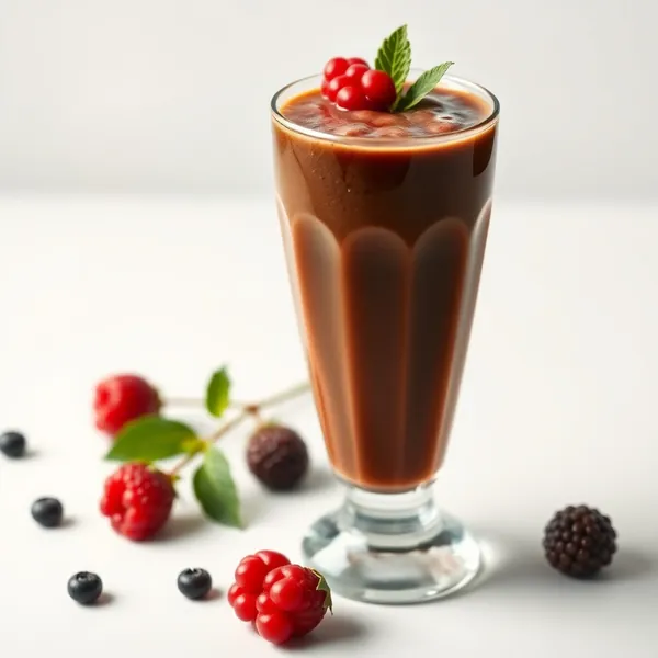Batido Refrescante de Café Frío con Bayas de Goji