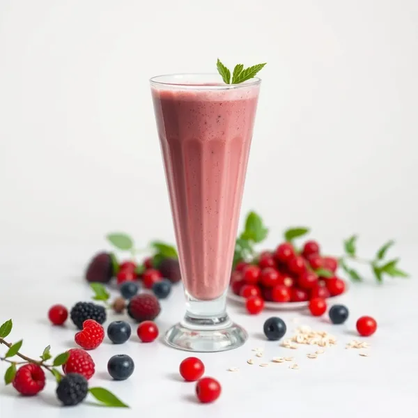 Refreshing Goji Berry Oat Milk Smoothie