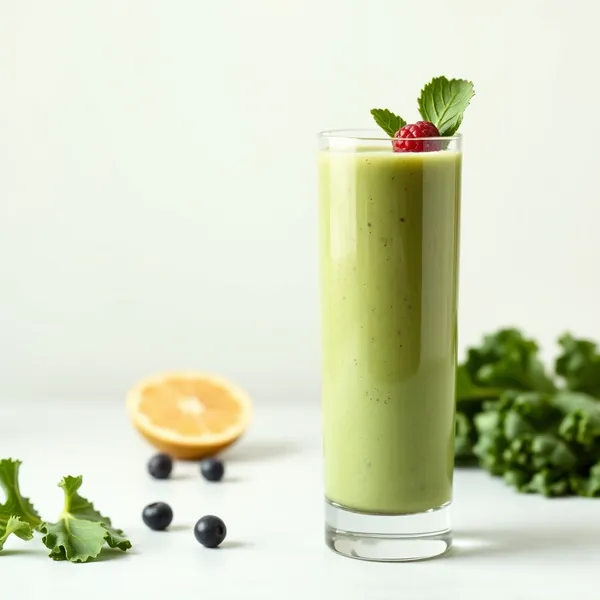 Smoothie Refrescante de Couve e Chá Matcha