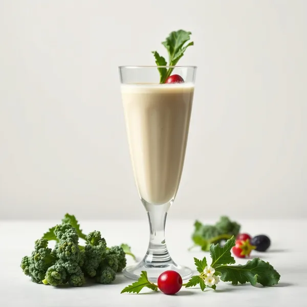 Frullato Rinfrescante di Cavolo Riccio e Latte di Riso