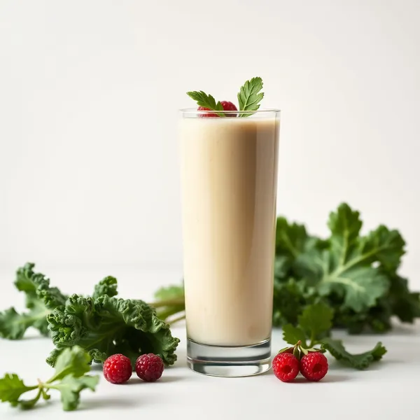 Smoothie Refrescante de Col Rizada y Leche de Espelte