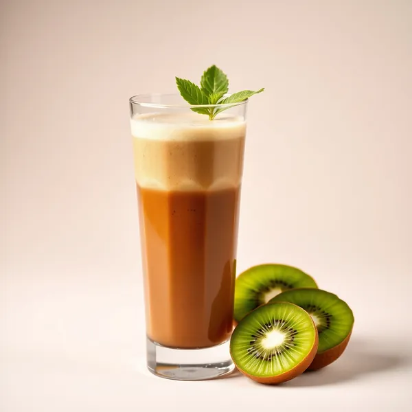 Smoothie Rafraîchissant au Kiwi et Café Froid