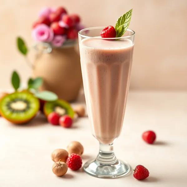 Refreshing Kiwi Hazelnut Milk Smoothie