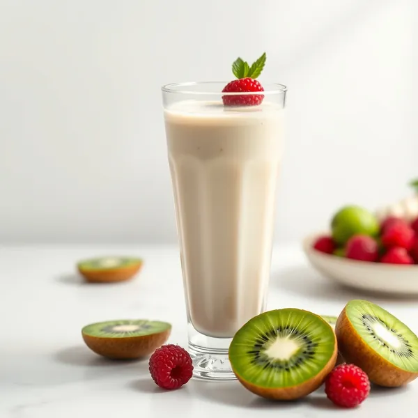 Erfrischender Kiwi Kefir Smoothie